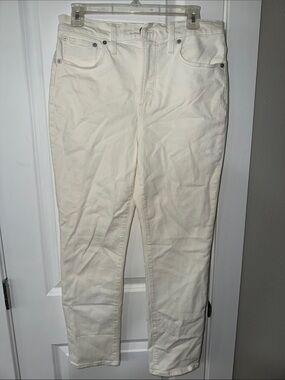 Madewell Women's Straight Leg Jeans in Off-White